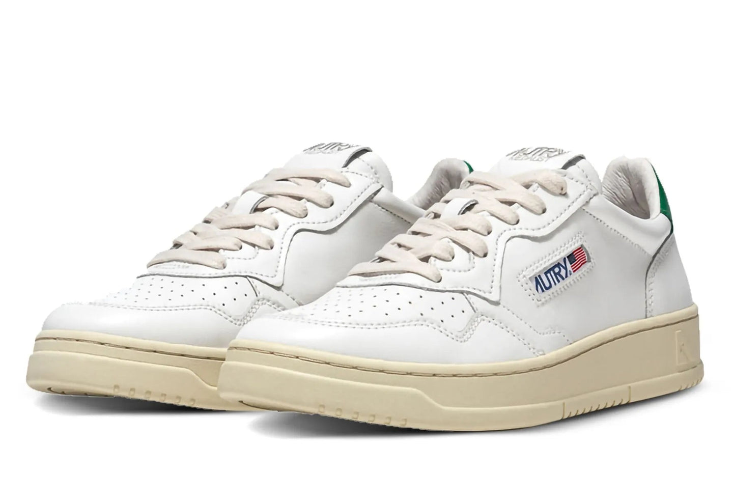 Autry Medalist Low White & Green | נעלי אוטרי