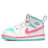 Air Jordan 1 Mid Kids White Pink Green Soar | אייר ג'ורדן ילדים