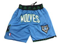 NBA Shorts‏ Just Don Minnesota TimberWolves | מכנסיי אנ.בי.איי