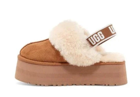 UGG Funkette Platform Brown | כפכפי אגג