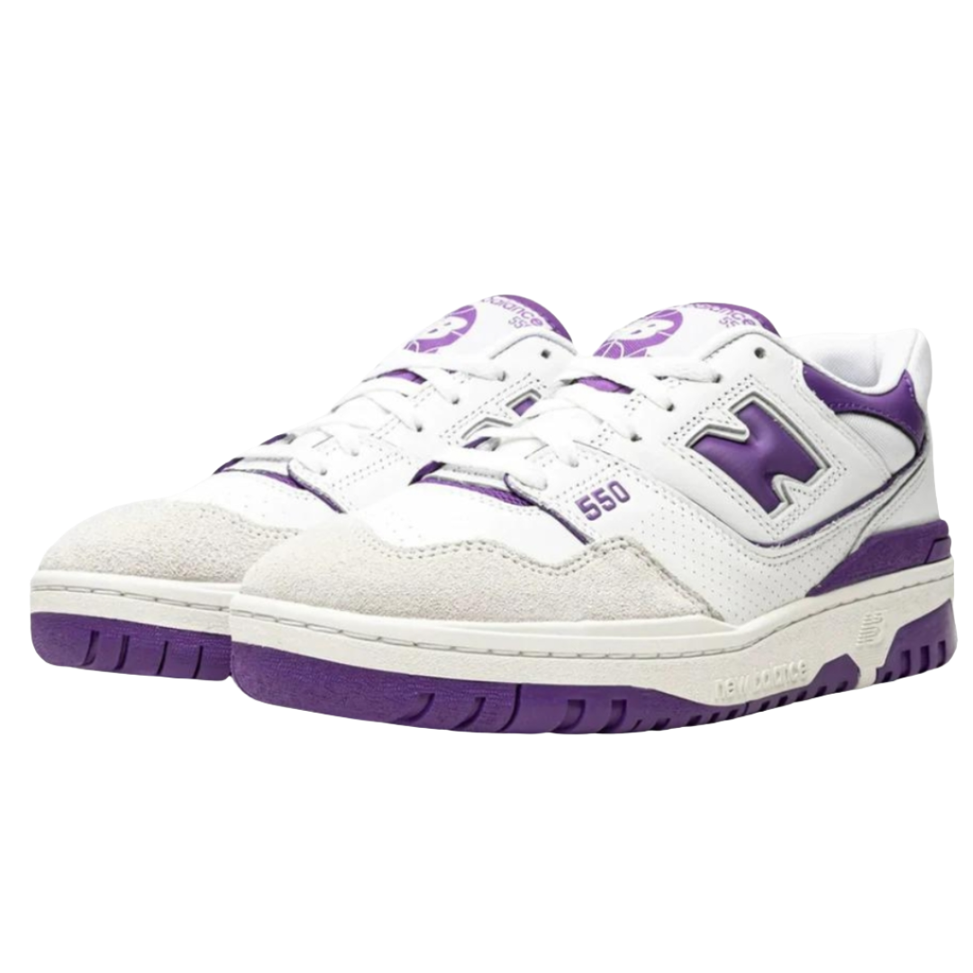 New Balance 550 White Purple | ניו באלאנס