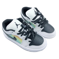Air Jordan 1 low Top Elastic Buckle Kids White Pale Yellow | אייר ג'ורדן ילדים