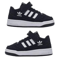 Adidas Forum 84 Velcro Kids Black White |  אדידס פורום ילדים
