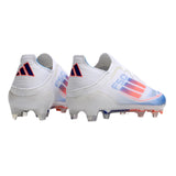 Adidas F50 Knitted Waterproof Football Kids White Blue | אדידס כדורגל ילדים