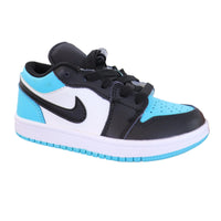 Air Jordan 1 low Top Elastic Buckle Kids Black Light Blue | אייר ג'ורדן ילדים