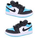Air Jordan 1 low Top Elastic Buckle Kids Black Light Blue | אייר ג'ורדן ילדים