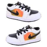 Air Jordan 1 low Top Elastic Buckle Kids White Vivid Orange | אייר ג'ורדן ילדים