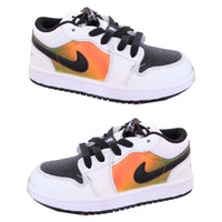 Air Jordan 1 low Top Elastic Buckle Kids White Vivid Orange | אייר ג'ורדן ילדים