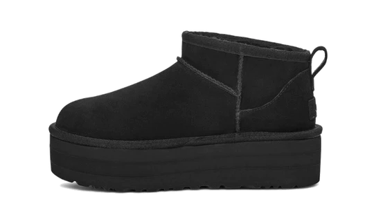 UGG CLASSIC ULTRA MINI PLATFORM BLACK | מגפי אגג