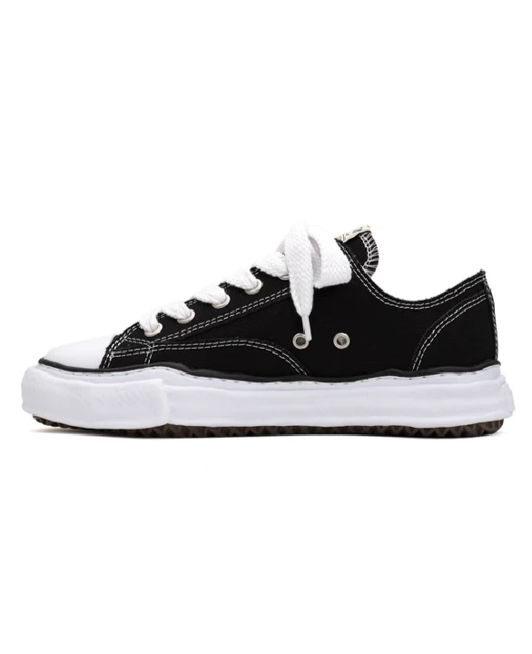 Maison Mihara Yasuhiro Peterson Canvas Low Black White | מייסון מיהרה יאסוהירו