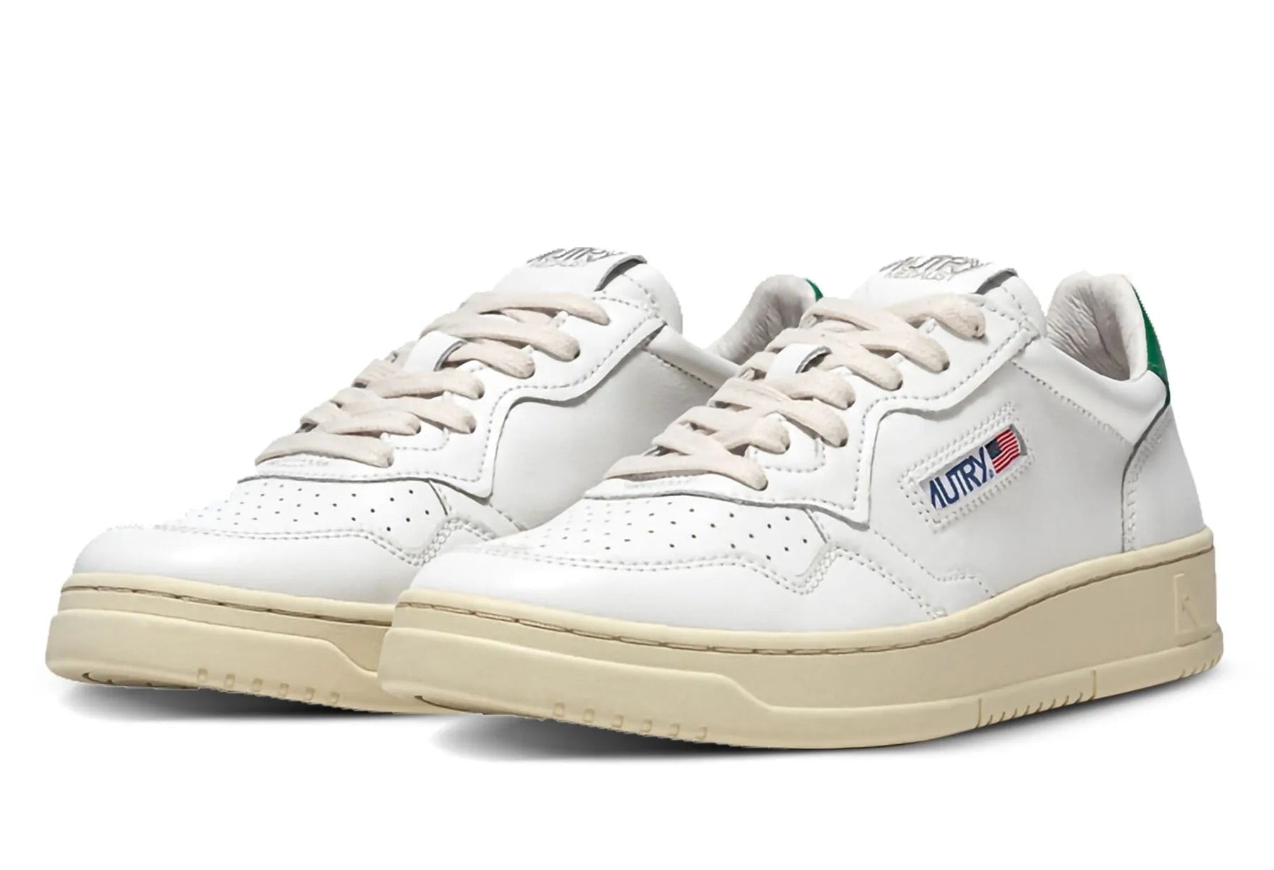 Autry Medalist Low White & Green | נעלי אוטרי