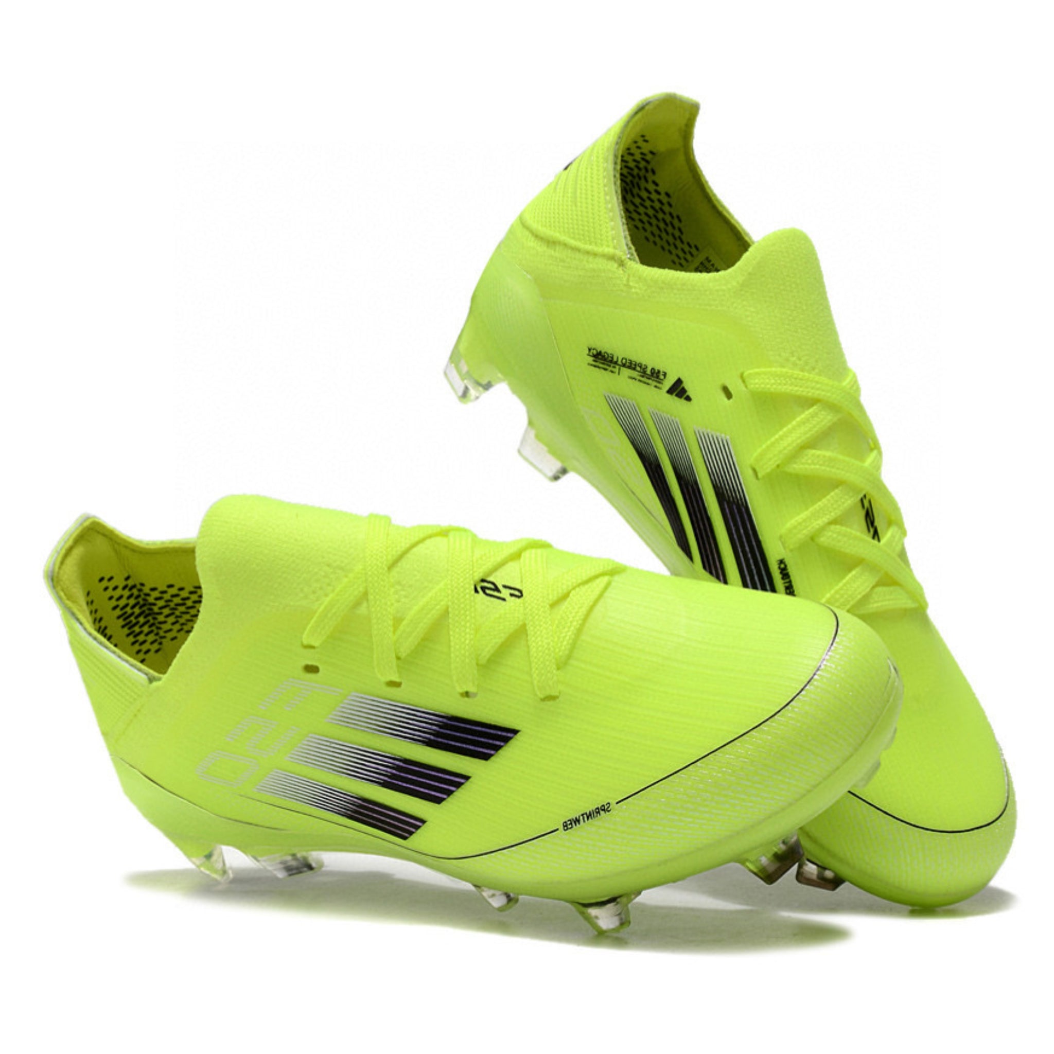 Adidas F50 Knitted Waterproof Football Kids Black Green | אדידס כדורגל ילדים