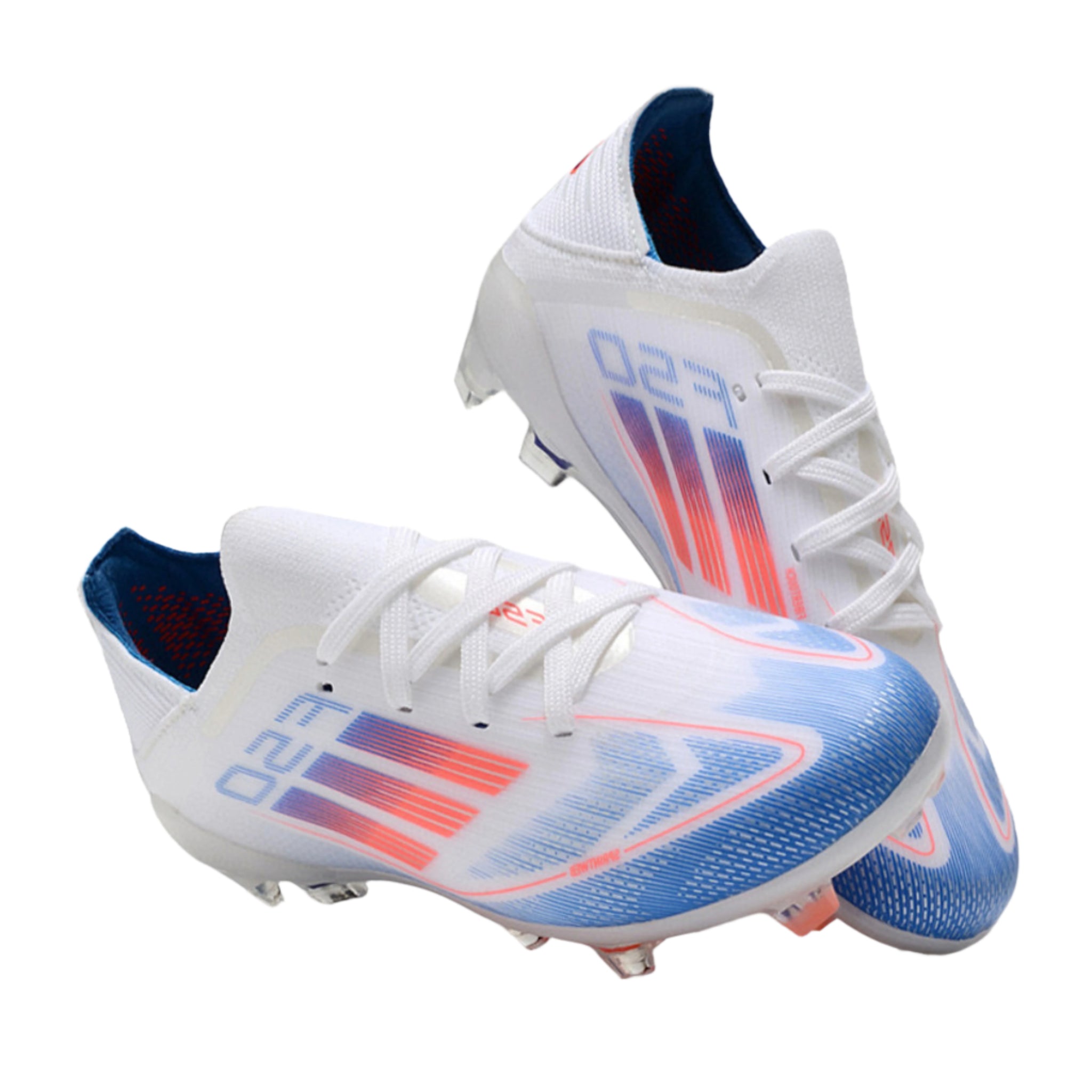 Adidas F50 Knitted Waterproof Football Kids White Blue | אדידס כדורגל ילדים