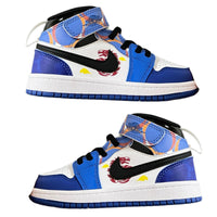 Air Jordan 1 High Top Velcro Kids Blue White | אייר ג'ורדן ילדים