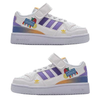 Adidas Forum 84 Velcro Kids White Purple |  אדידס פורום ילדים