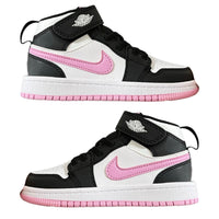 Air Jordan 1 High Top Velcro Kids White Black | אייר ג'ורדן ילדים