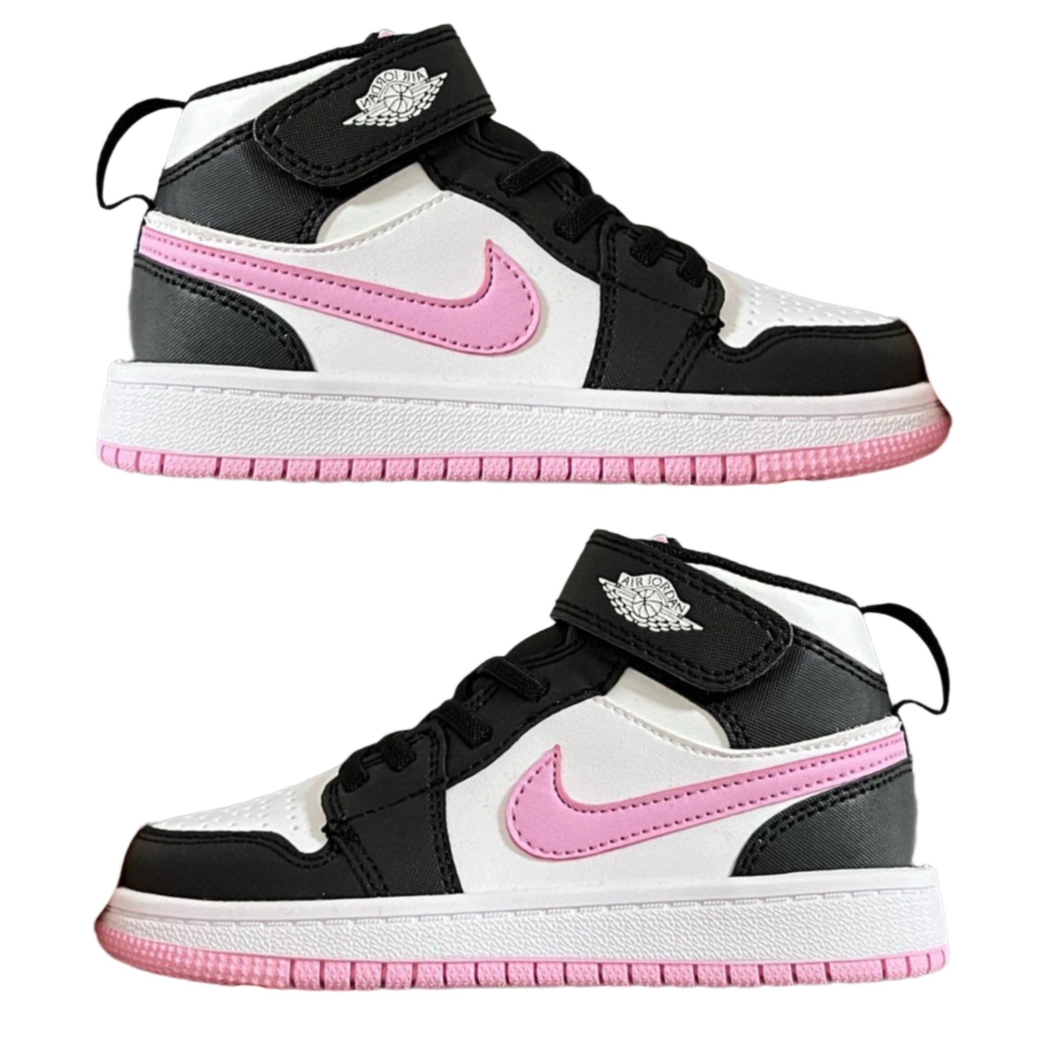 Air Jordan 1 High Top Velcro Kids White Black | אייר ג'ורדן ילדים