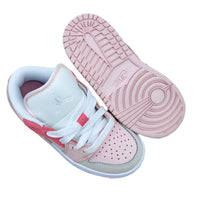 Air Jordan 1 low Top Elastic Buckle Kids White Light Pink | אייר ג'ורדן ילדים