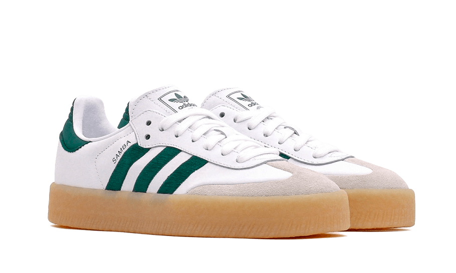 Adidas Samba White Collegiate Green Gum | אדידס סמבה