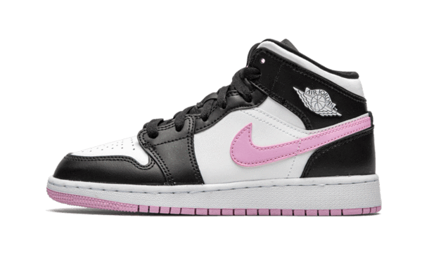 Air Jordan 1 Mid White Black Light Arctic Pink | ג'ורדן 1 מיד