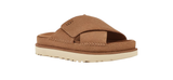 UGG Women’s Goldenstar Cross Slide Chestnut | כפכפי אגג