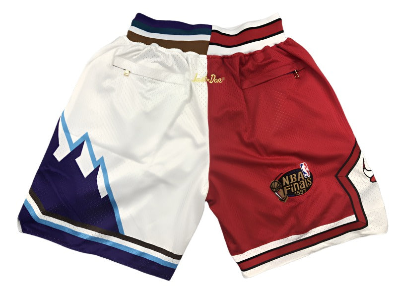 NBA Shorts‏ Just Don Chicago Bulls VS Utah Jazz | מכנסיי אנ.בי.איי