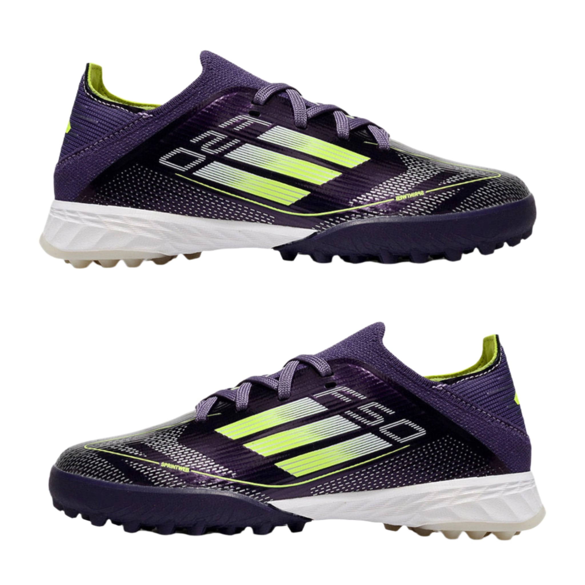 Adidas F50 Knitted Waterproof Football Kids Purple Green | אדידס כדורגל ילדים