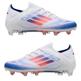 Adidas F50 Knitted Waterproof Football Kids White Blue | אדידס כדורגל ילדים