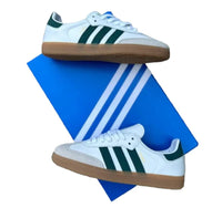 Outlet Adidas Samba OG White Collegiate Green Gum | אדידס סמבה אאוטלט