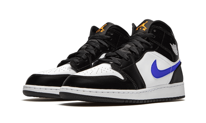 Air Jordan 1 Mid Black Racer Blue White | ג'ורדן 1 מיד