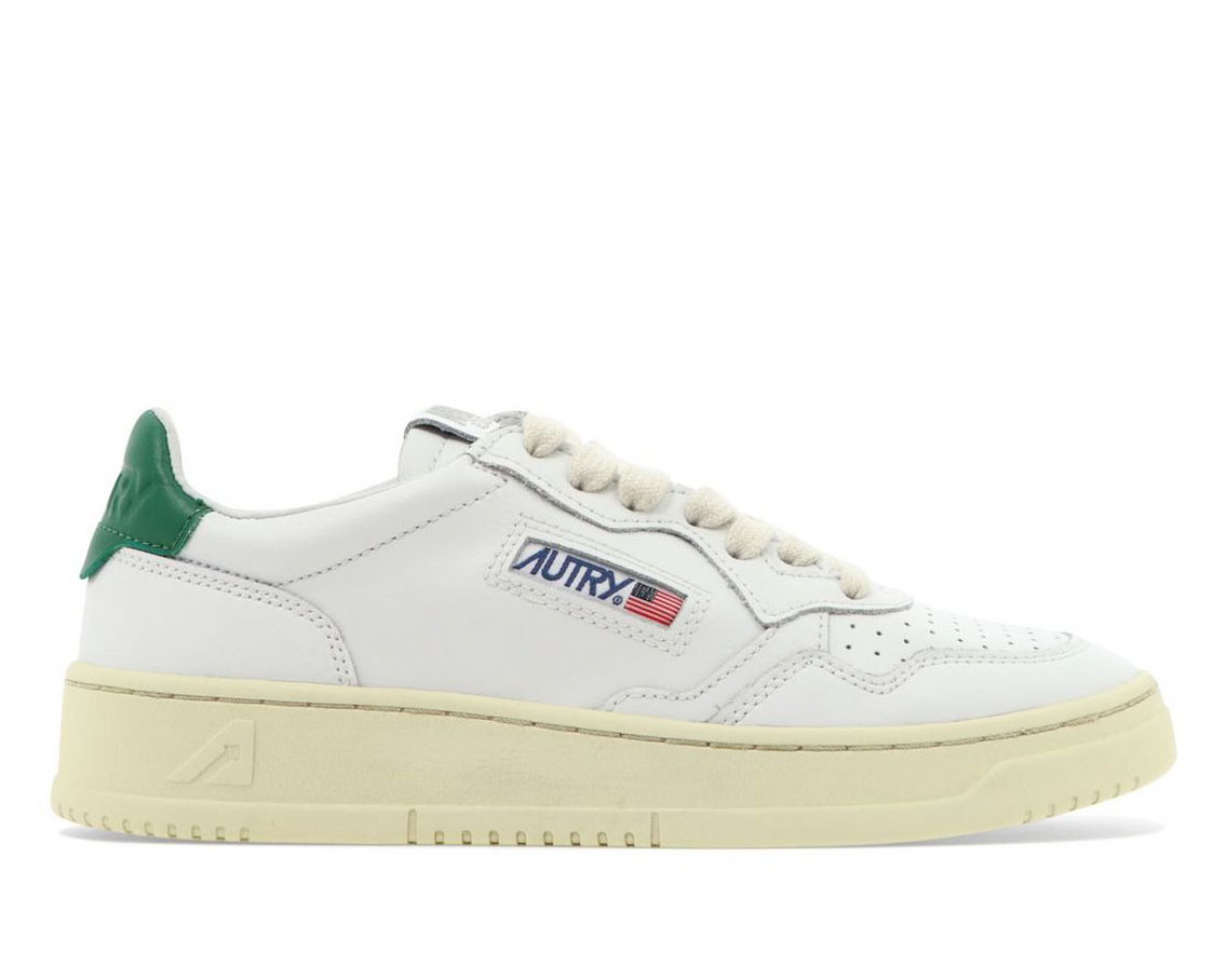Autry Medalist Low White & Green | נעלי אוטרי