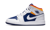 Air Jordan 1 Mid White Laser Orange Deep Royal Blue | ג'ורדן 1 מיד