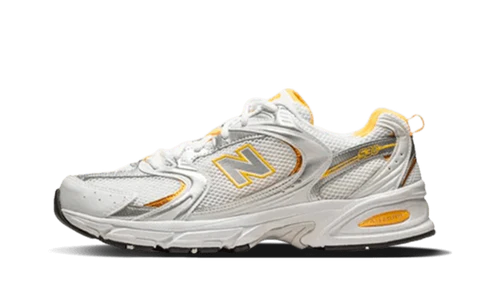 New Balance 530 White Vibrant Apricot Silver Metallic | ניו באלאנס