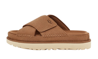 UGG Women’s Goldenstar Cross Slide Chestnut | כפכפי אגג