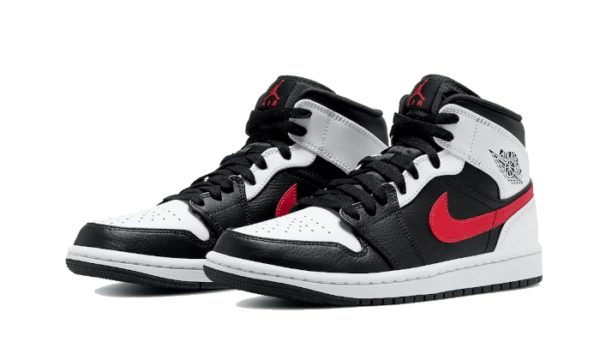 Air Jordan 1 Mid Black Chile Red White | ג'ורדן 1 מיד