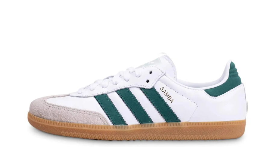 Outlet Adidas Samba OG White Collegiate Green Gum | אדידס סמבה אאוטלט