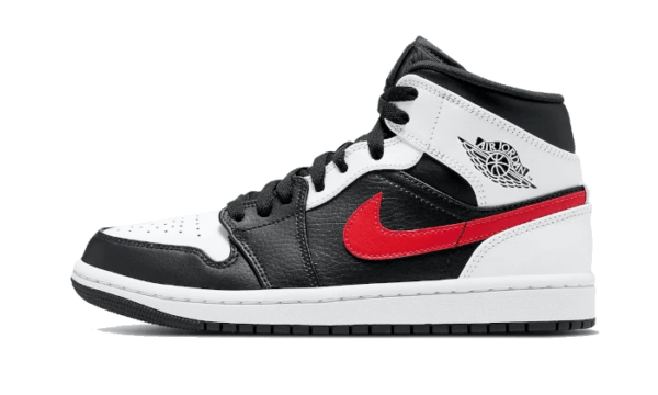 Air Jordan 1 Mid Black Chile Red White | ג'ורדן 1 מיד