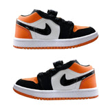 Air Jordan 1 low Top Elastic Buckle Kids Black Burnt Orange | אייר ג'ורדן ילדים