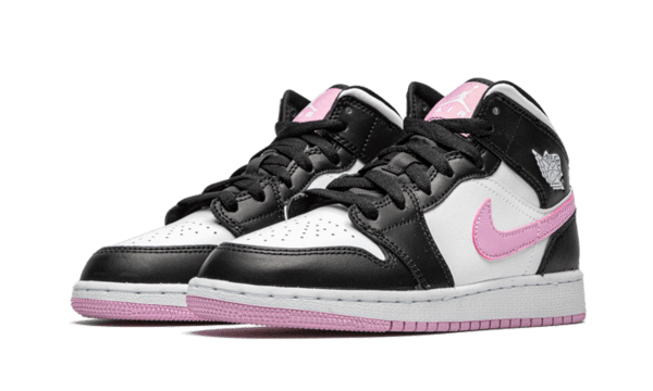Air Jordan 1 Mid White Black Light Arctic Pink | ג'ורדן 1 מיד