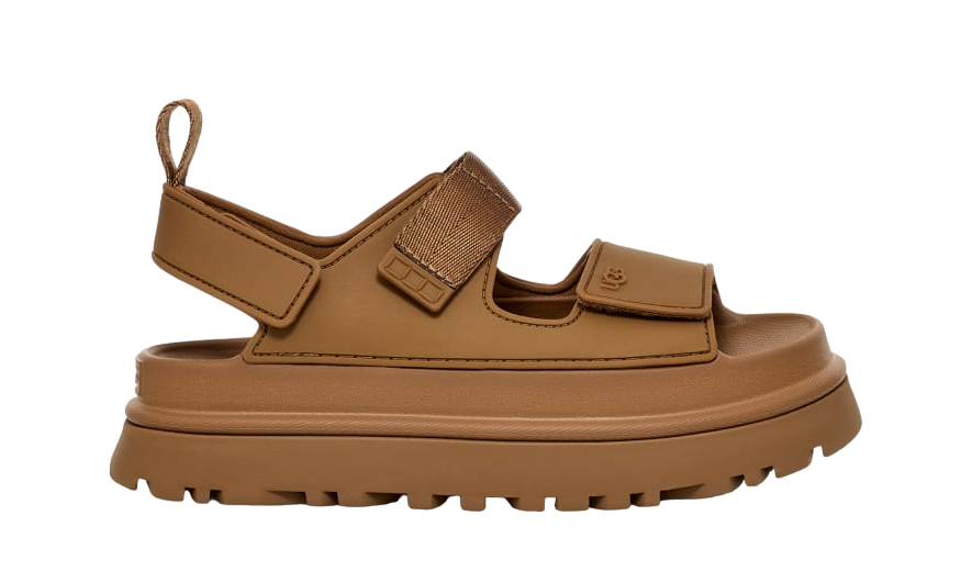 UGG Women’s GoldenGlow Sandal Bison Brown | סנדלי אגג