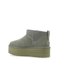 UGG CLASSIC ULTRA MINI PLATFORM MOSS GREEN | מגפי אגג