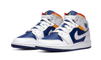 Air Jordan 1 Mid White Laser Orange Deep Royal Blue | ג'ורדן 1 מיד