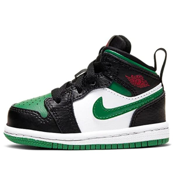 Air Jordan 1 Mid Kids Black Pine Green | אייר ג'ורדן ילדים