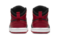 Air Jordan 1 Mid Kids Banned Black Red | אייר ג'ורדן ילדים