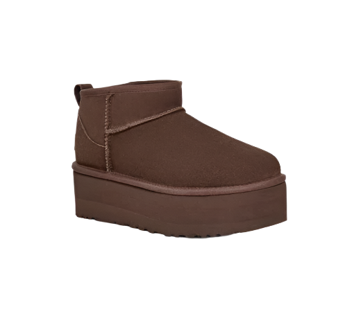 UGG CLASSIC ULTRA MINI PLATFORM CHOCOLATE | מגפי אגג