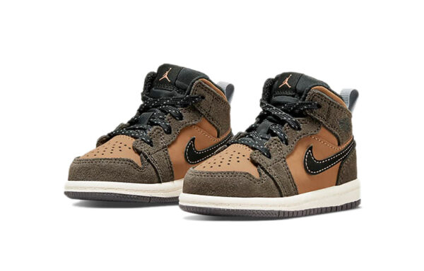 Air Jordan 1 Mid Kids Dark Chocolate | אייר ג'ורדן ילדים