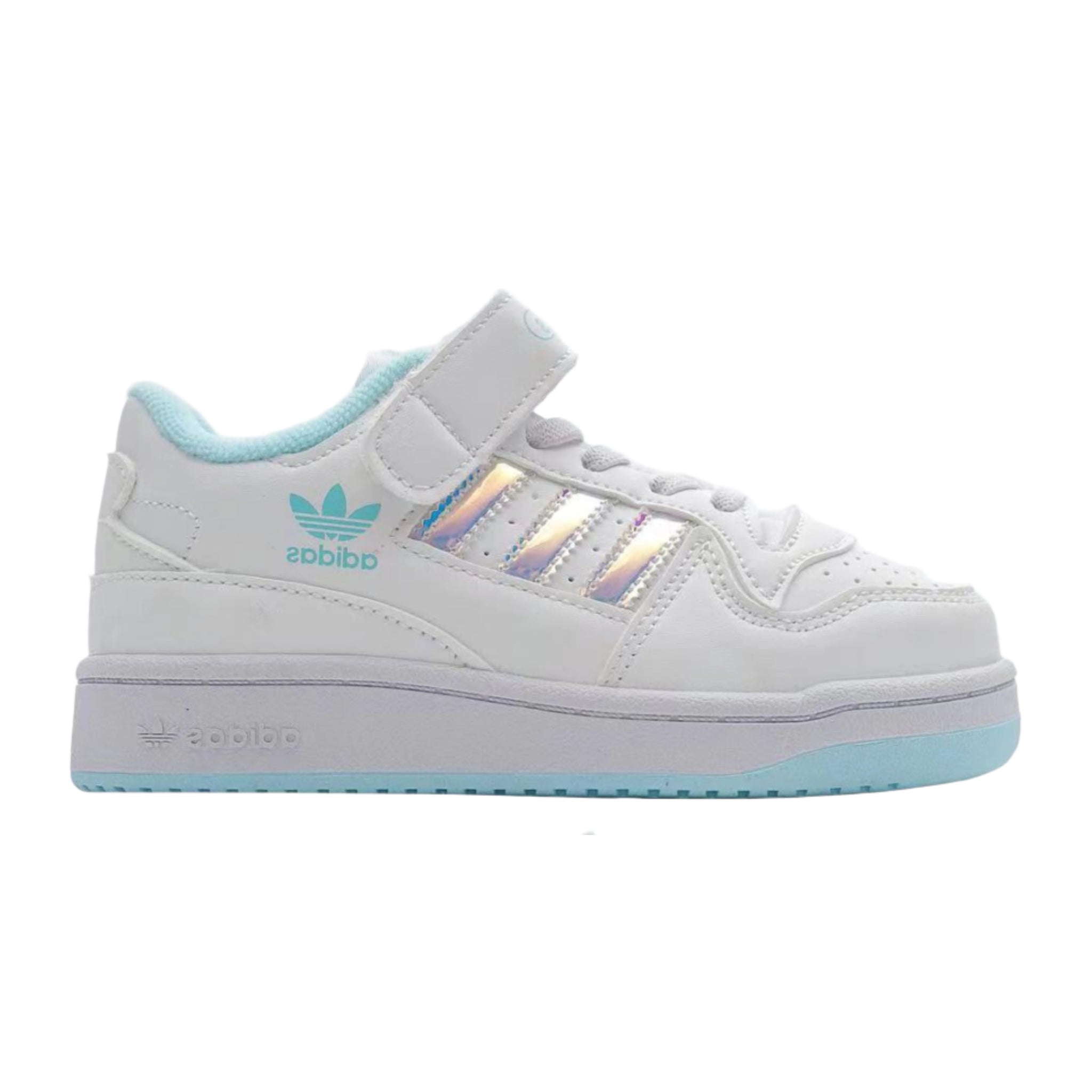 Adidas Forum 84 Velcro Kids Light Blue White |  אדידס פורום ילדים