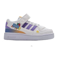 Adidas Forum 84 Velcro Kids White Purple |  אדידס פורום ילדים