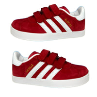 Adidas Dexter II Pig Eight Leather Velcro Kids Sneakers Red | אדידס ג'זל ילדים