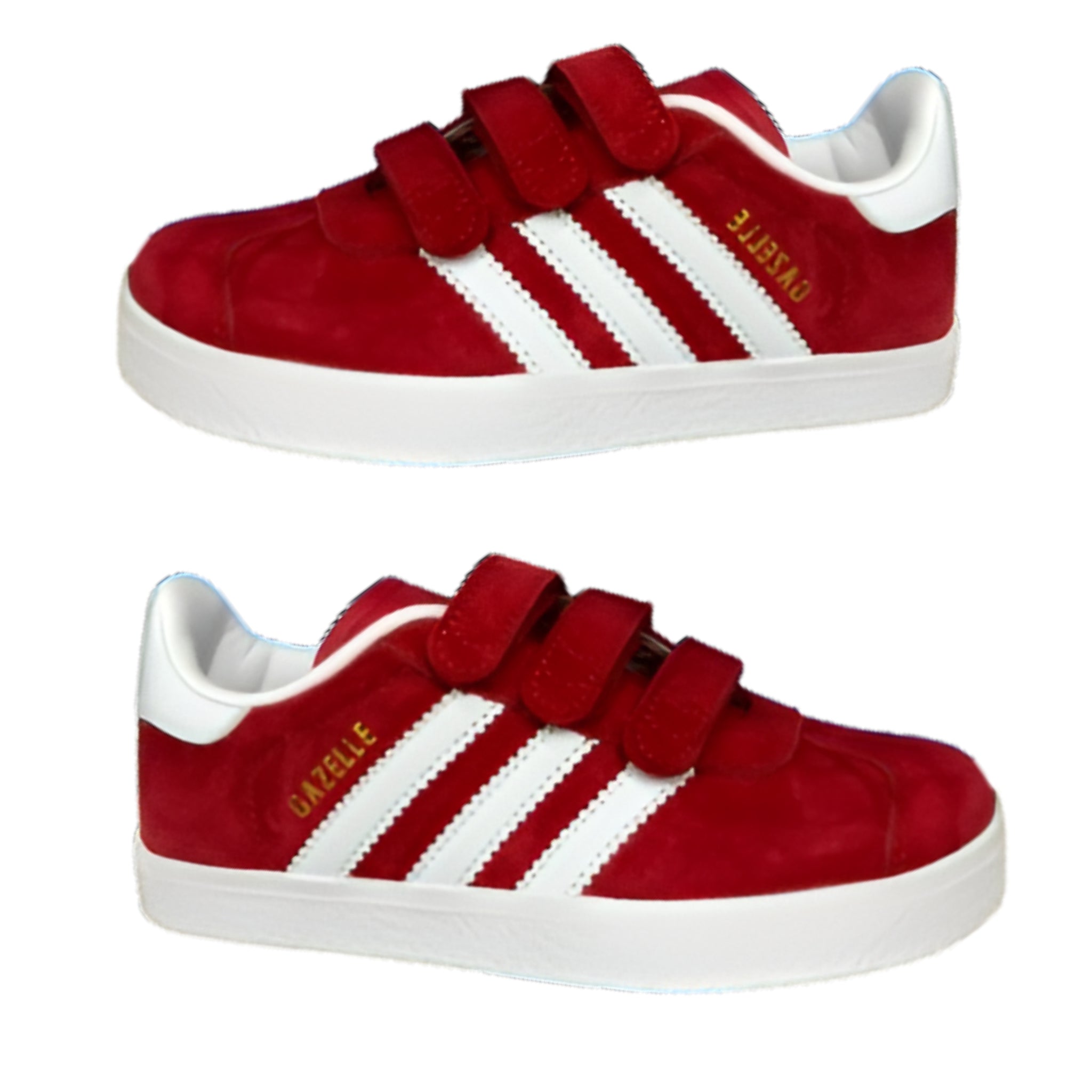 Adidas Dexter II Pig Eight Leather Velcro Kids Sneakers Red | אדידס ג'זל ילדים